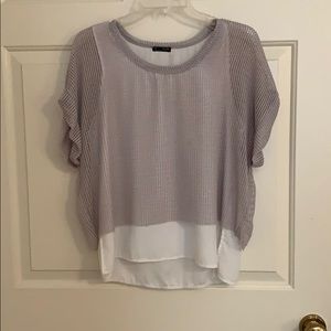 Zara mesh overlay top